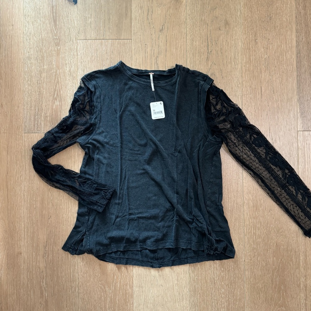 Free People lace long sleeve